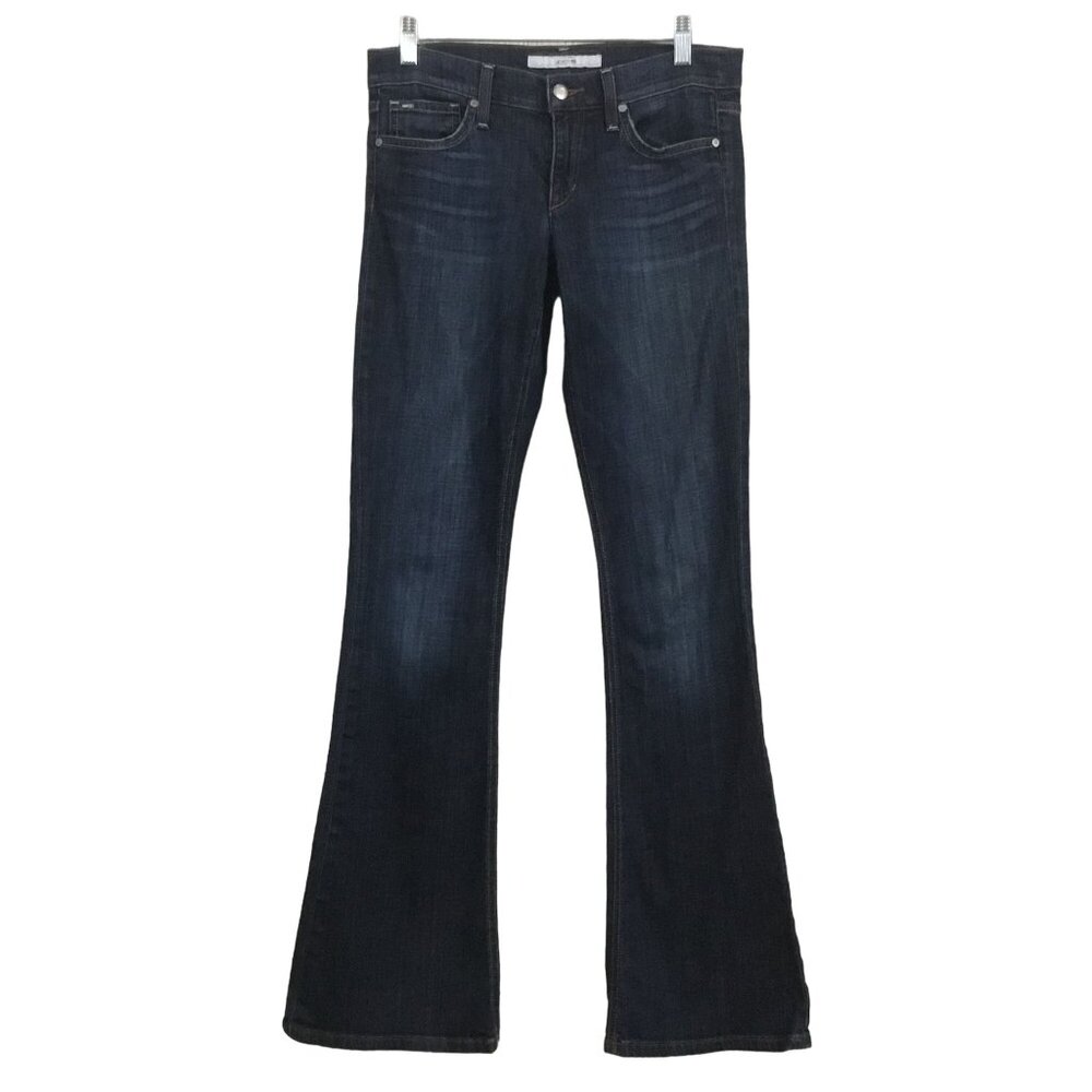 Joe's Jeans Rocker Dark Wash Boot Cut Mid Rise Cotton Stretch Jeans Women's 27
